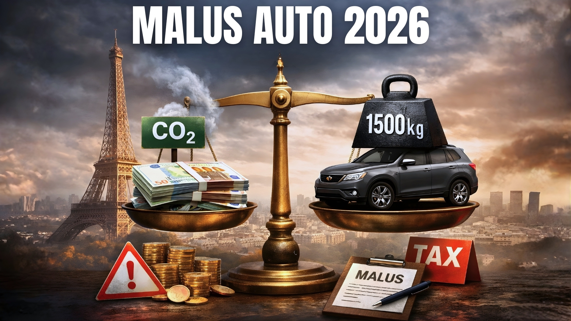 Malus auto 2026 : la fiscalité automobile frappe (presque) tout le monde
